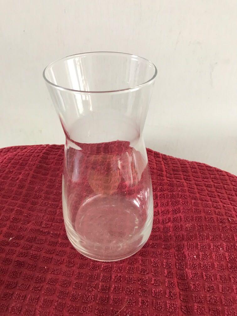 Simple Plain Glass Vase For Flower Arrangement On Carousell