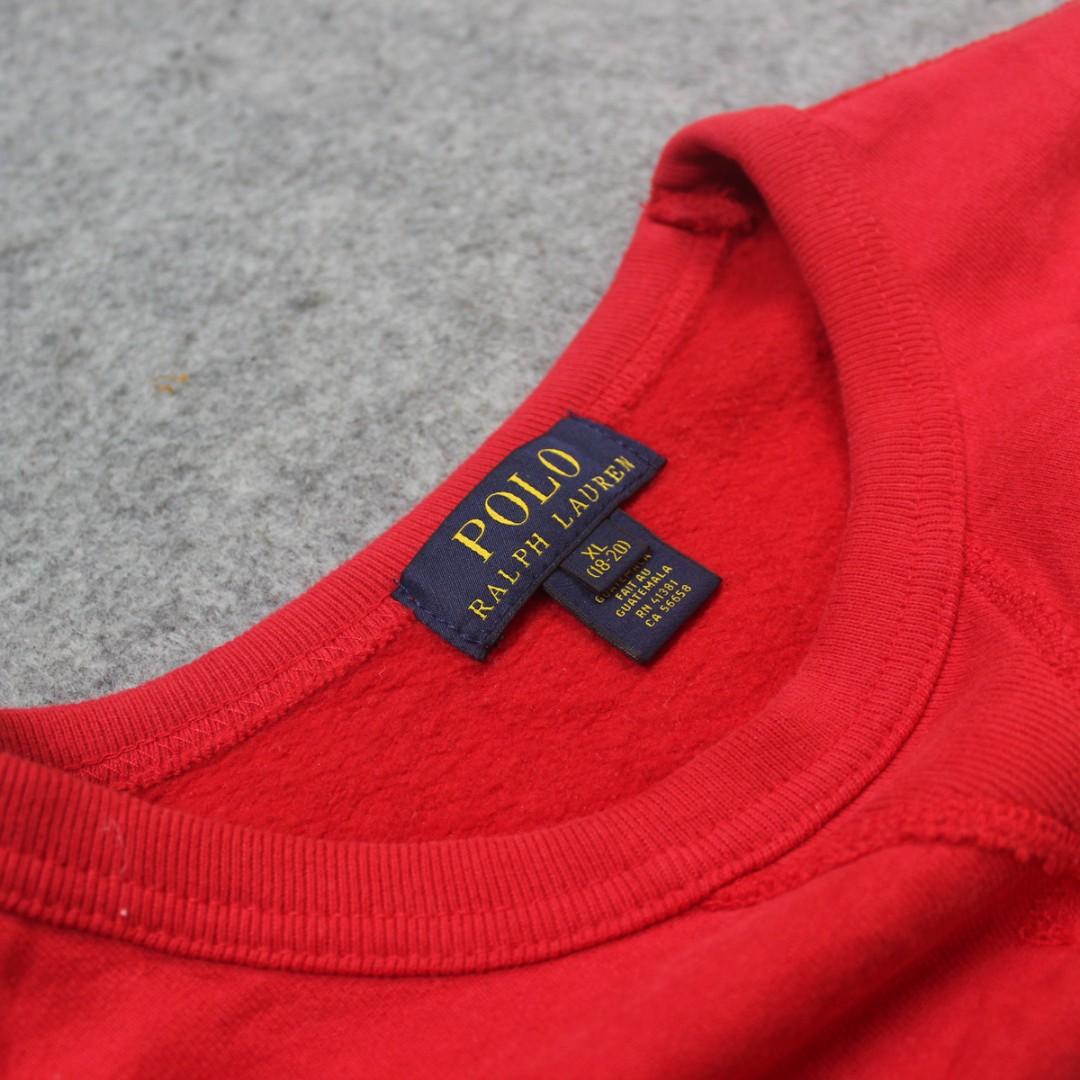 Sweater Polo Ralph Lauren Logo Red 