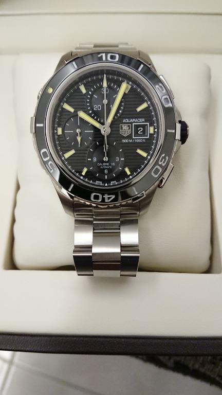 Tag heuer aquaracer 500m calibre 16 automatic chronograph shop 44mm review