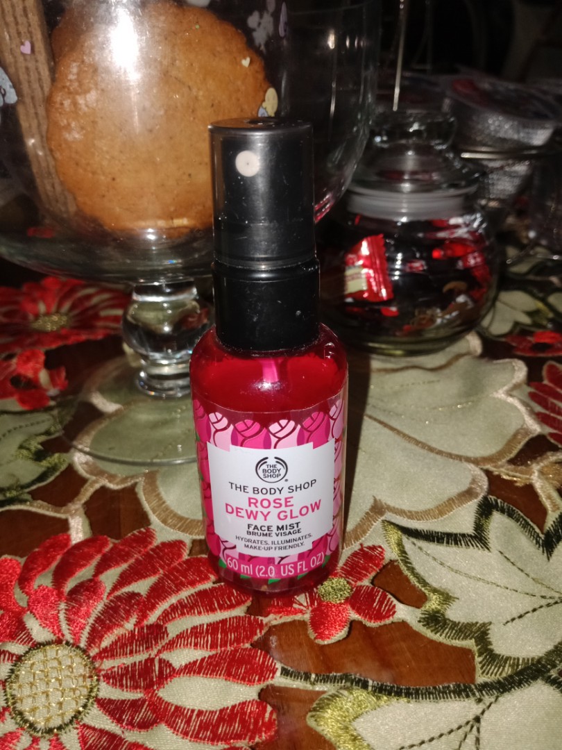 The Body Shop face mist rose dewy glow on Carousell