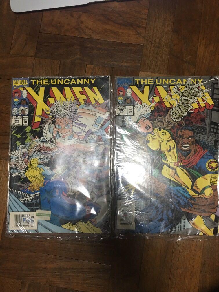 The Uncanny X Men 305 306 Printed 1993 Books Stationery Comics Manga On Carousell The Uncanny X Men 305 306 Printed 1993 Books Stationery Comics Manga On Carousell