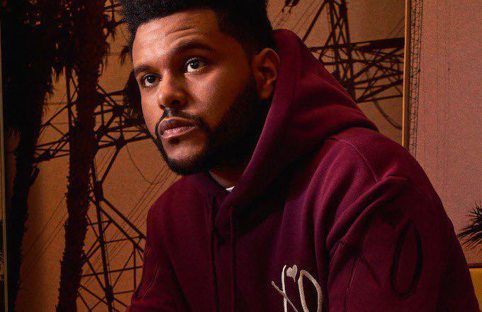 The Weeknd x H M Burgundy XO Hoodie