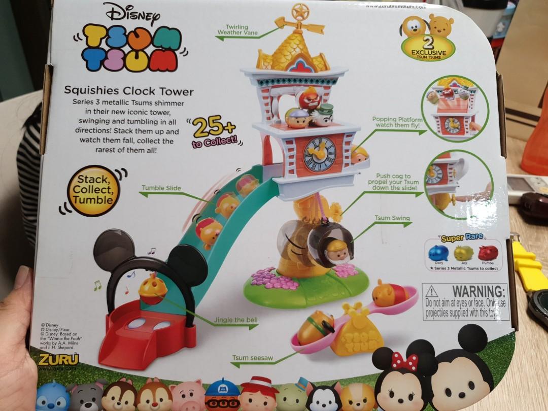 Disney tsum tsum squishies clock best sale tower playset