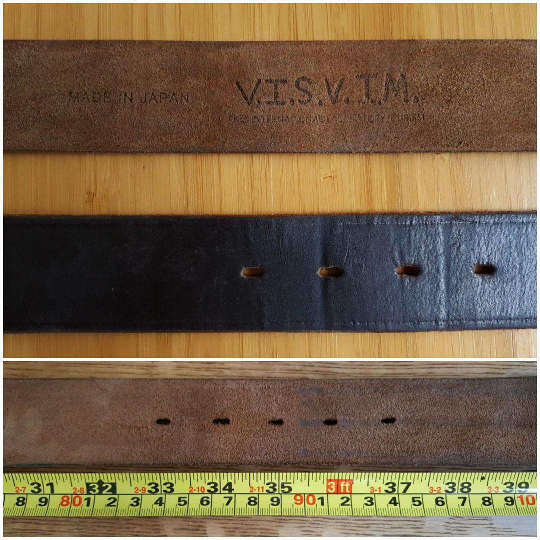 Visvim Plain Belt 40mm, 男裝, 手錶及配件, 腰帶- Carousell