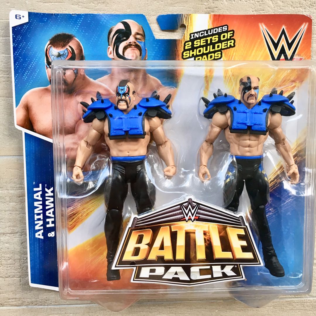 WWE Legion of Doom (Road Warriors) Animal & Hawk Battle Pack 6