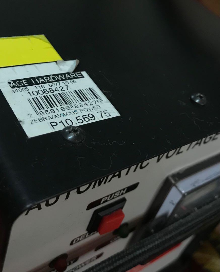 ZEBRA (AVR) Automatic Voltage Regulator 3000watts. Model ZVR 3000TD