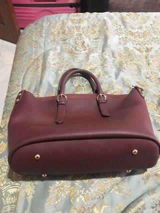Leather Handbag from Mango