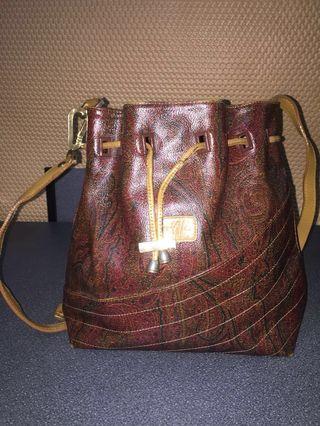 Authentic Vintage ETRO Milano Bucket Sling Bag