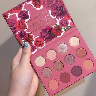 近全新！colourpop she 乾燥玫瑰眼影盤