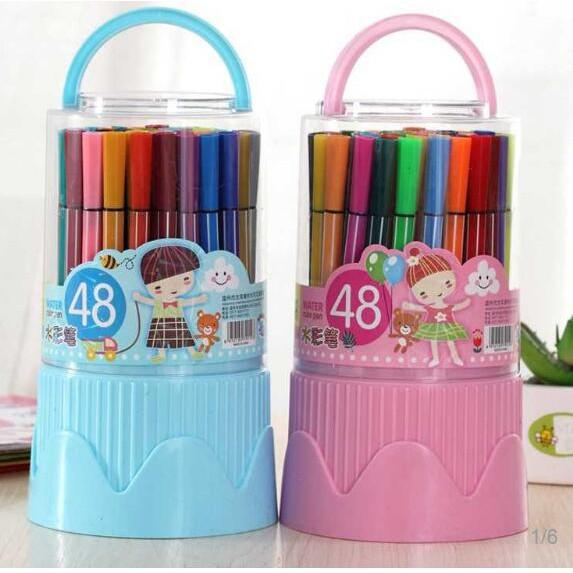 48 Colors Kids Children Art Supplies Set Drawing Paint Pencil Kit