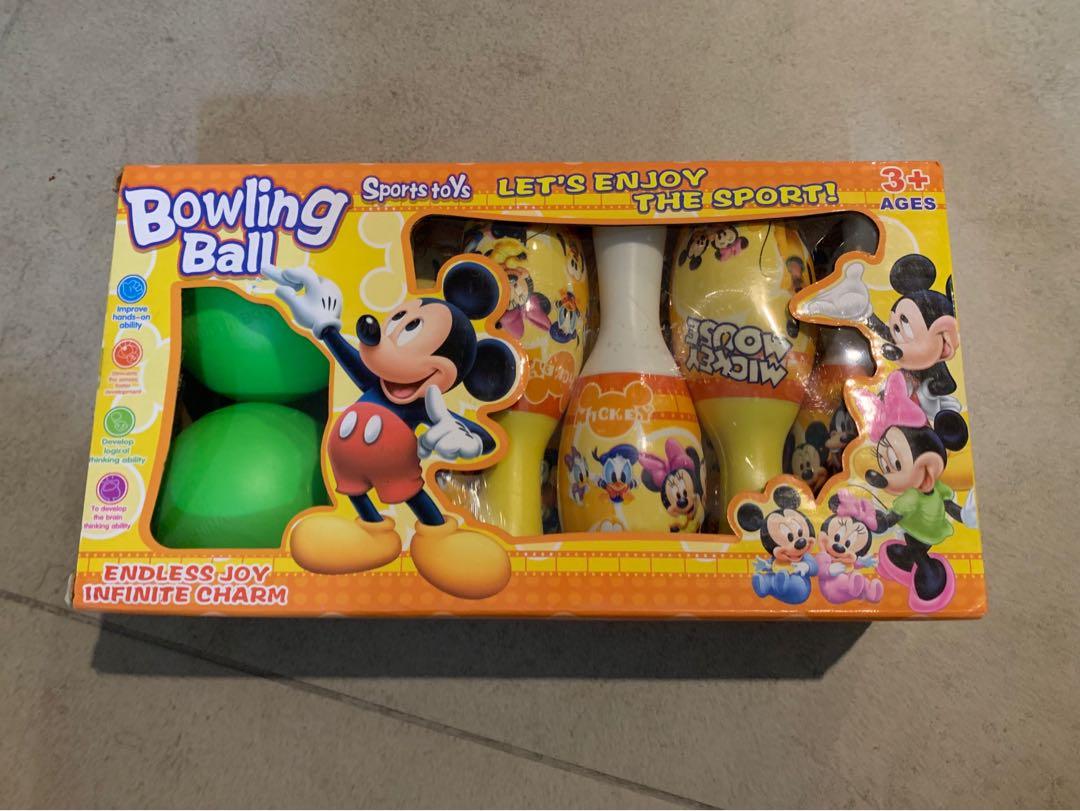 Mickey mouse discount bowling ball set