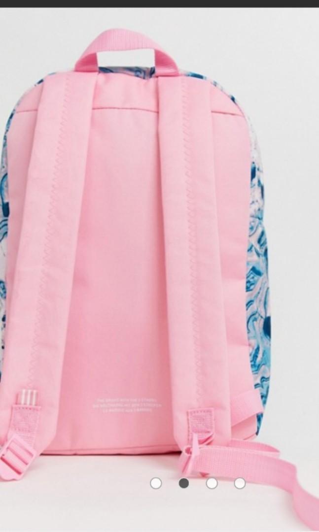 Adidas originals pink print backpack cheap