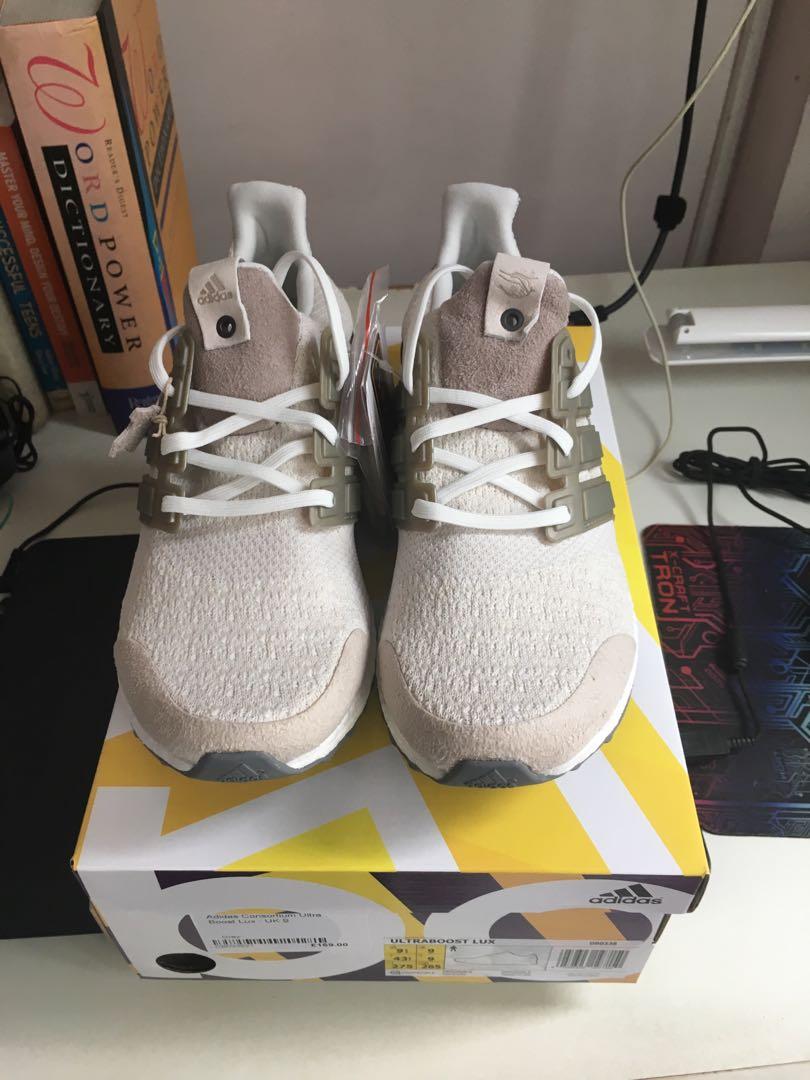 Adidas Ultra Boost Lux Sneakersnstuff x Social Status Vintage White below retail