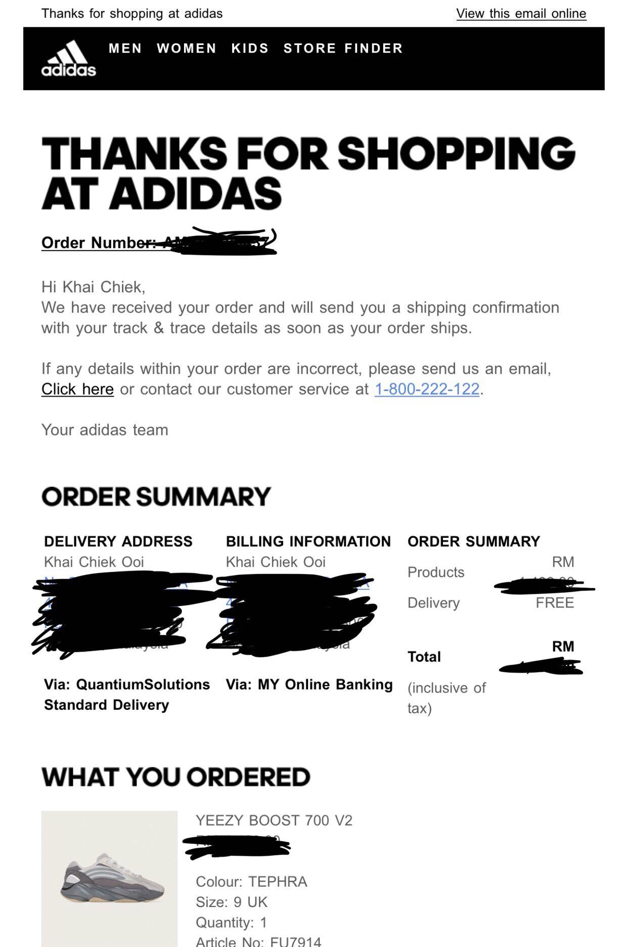 Adidas us customer top service email domain