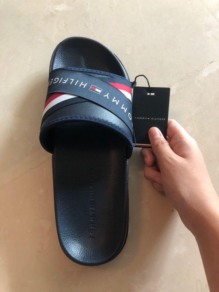 Tommy hilfiger slides famous footwear on sale