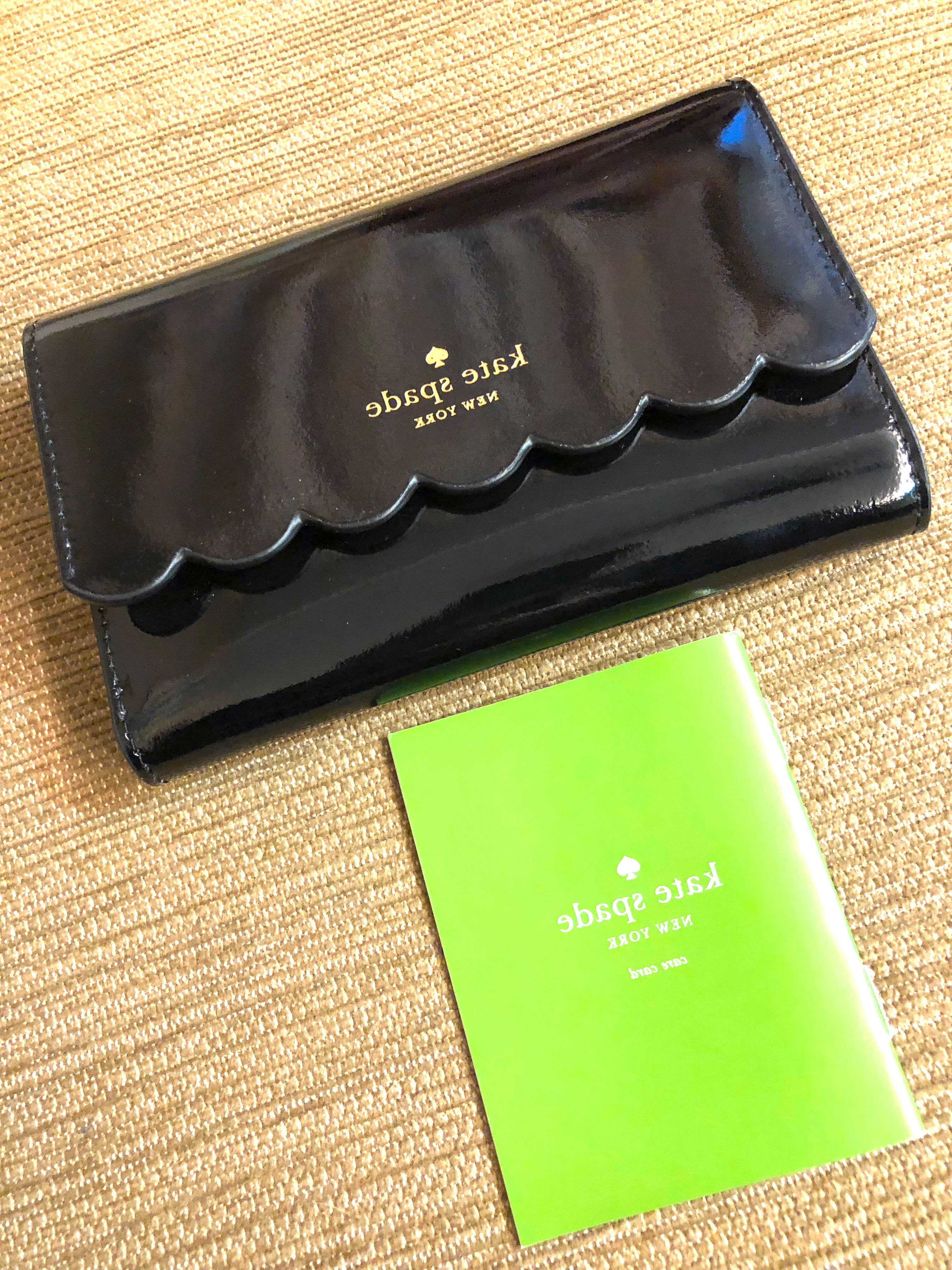 kate spade patent leather wallet