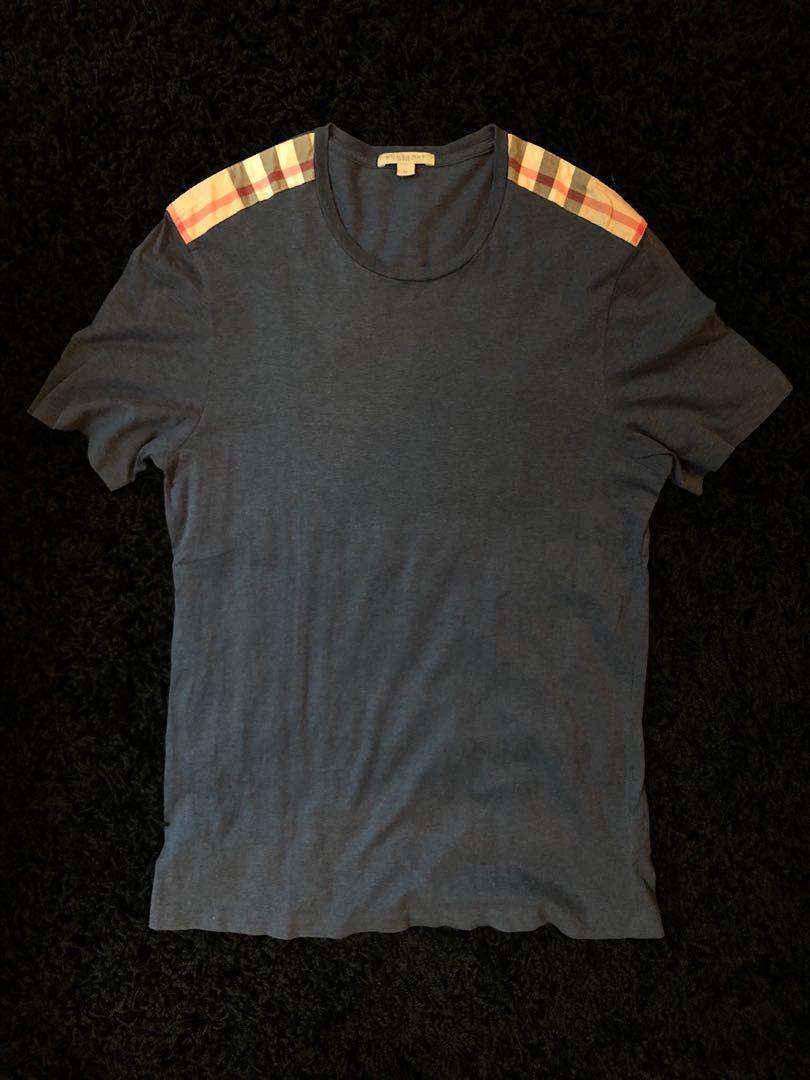 burberry shoulder patch tee mens