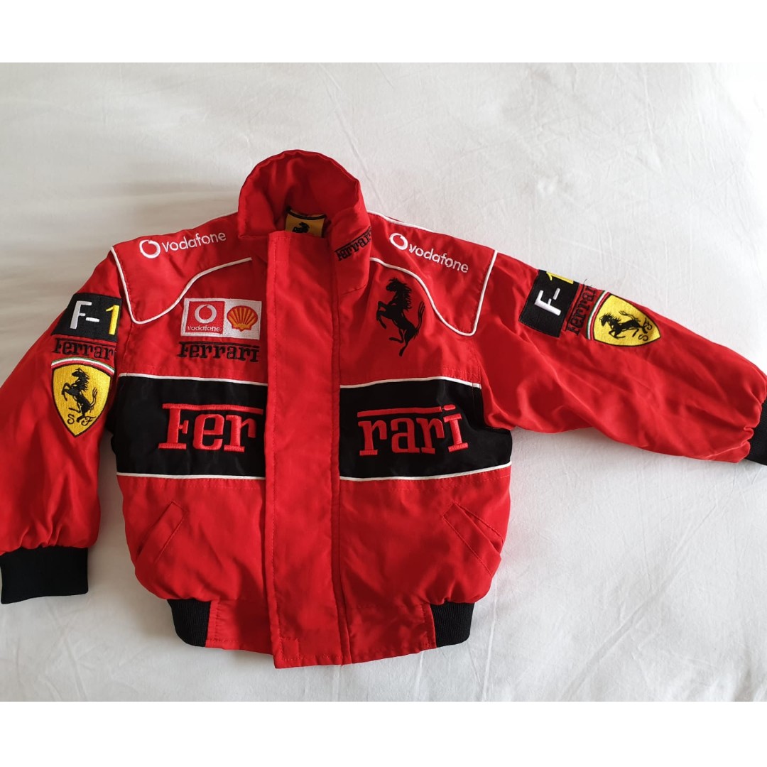 Ferrari F1 Kids Red Padded Jacket Coat XS Formula One