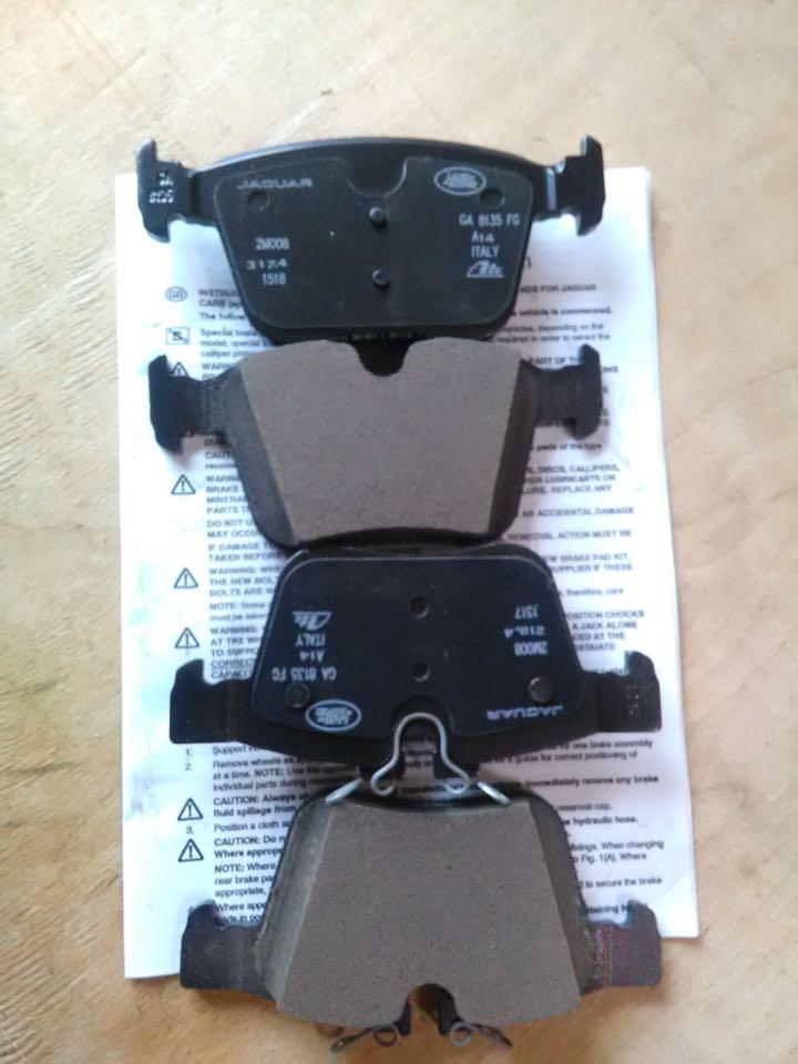 Original Jaguar XE front and rear brake pads Car Accessories