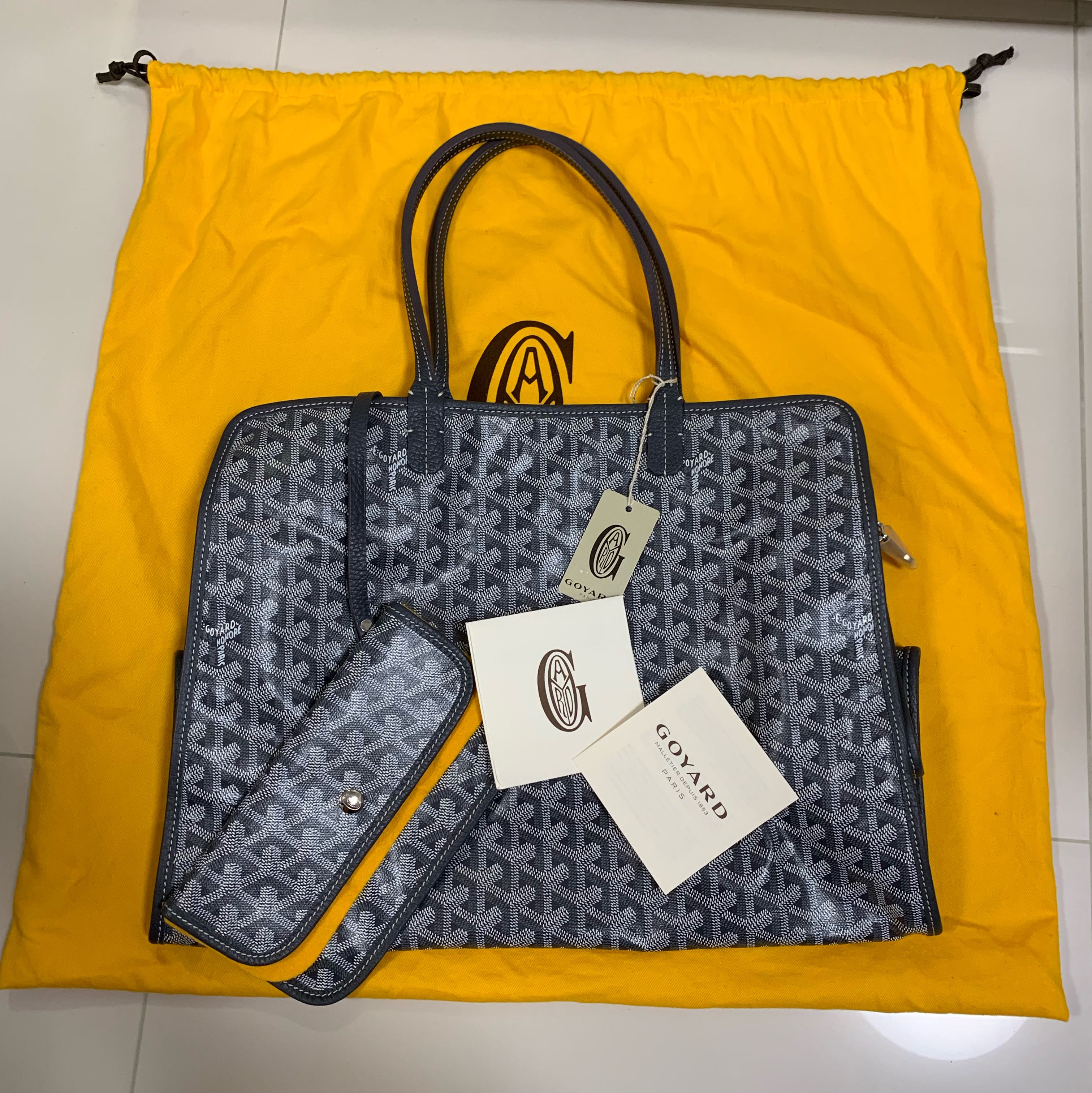 Goyard Cat Bag in Grey Carousell