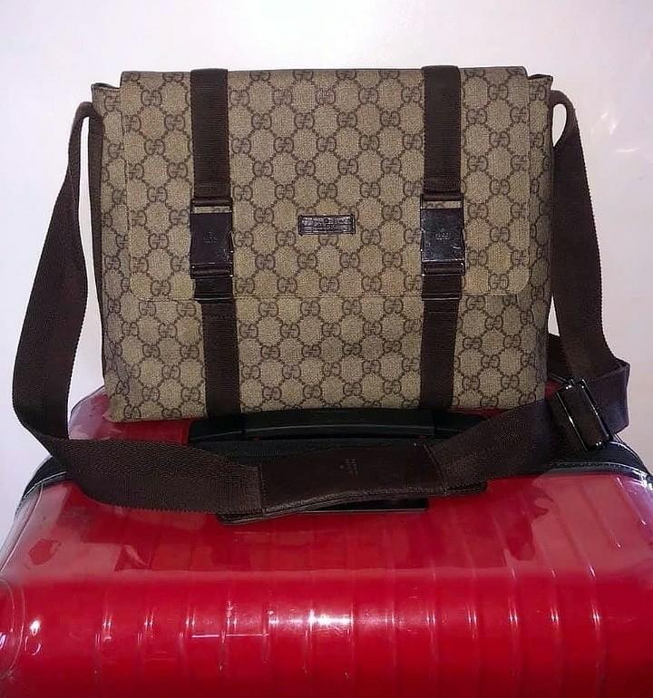 Gucci Vinyl Messenger Bag Mens Fashion Bags Sling Bags On Carousell 