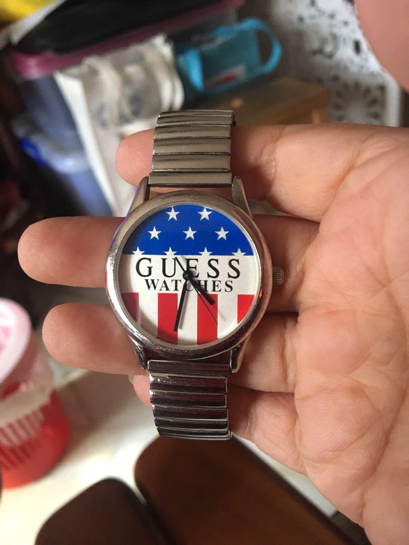 Guess Watch American Flag Face, Women's Fashion, Watches & Accessories, on Carousell