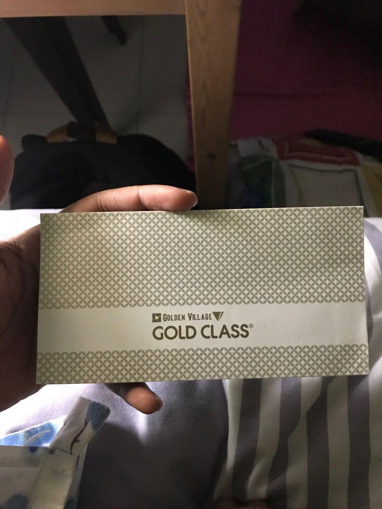 GV Gold Class Ticket (x2), Tickets & Vouchers, Vouchers on Carousell