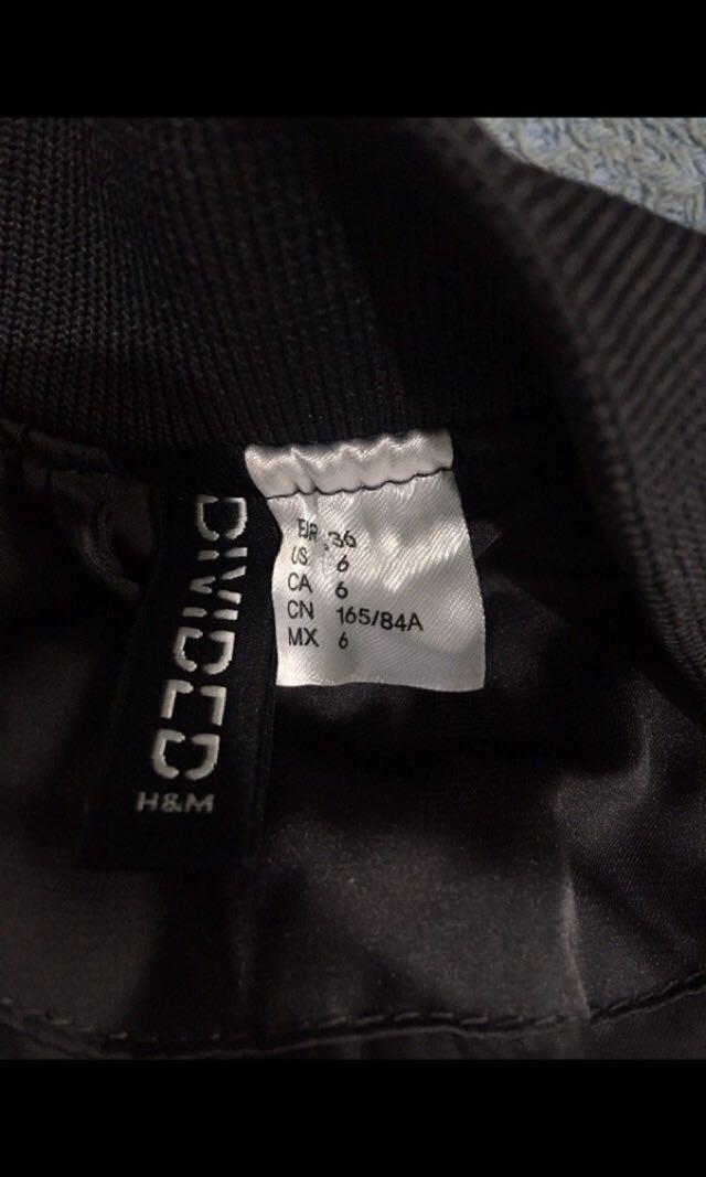 black bomber jacket womens h&m