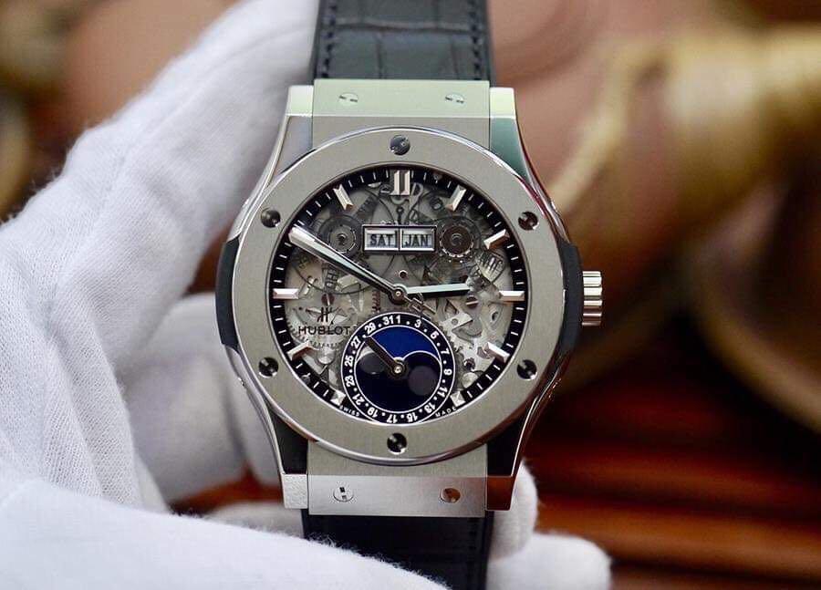 Hublot aerofusion sale moonphase titanium