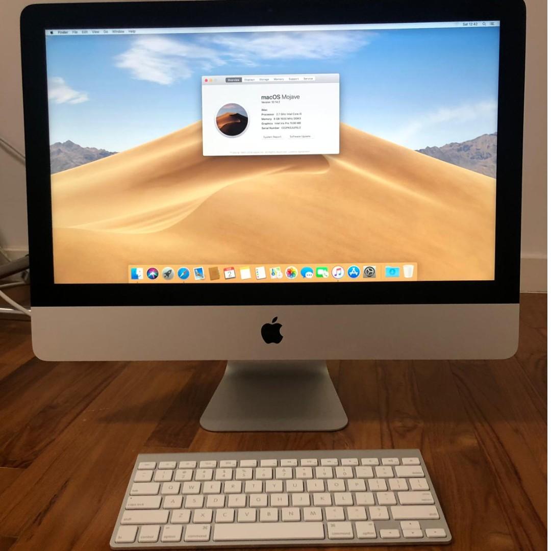 iMac（21.5-inch,Late 2013）2.7GHz Core i5〈ME086J/A〉⑤