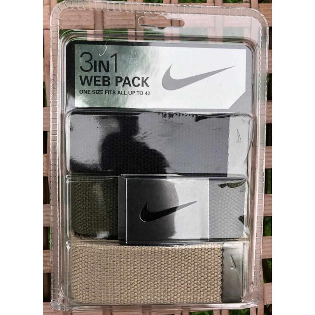 nike 3 in 1 web belt