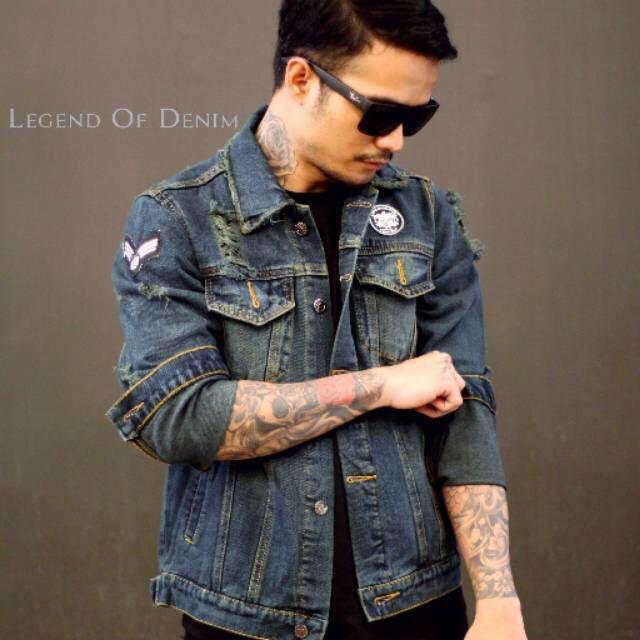 470 Model Jaket Levis Sobek2 Terbaru