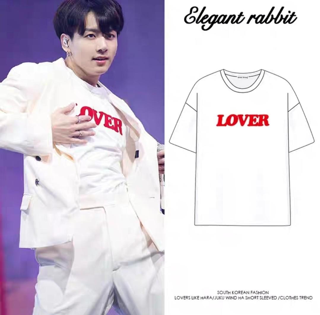 Jungkook Boy With Luv Lover T Shirt Entertainment K Wave On Carousell