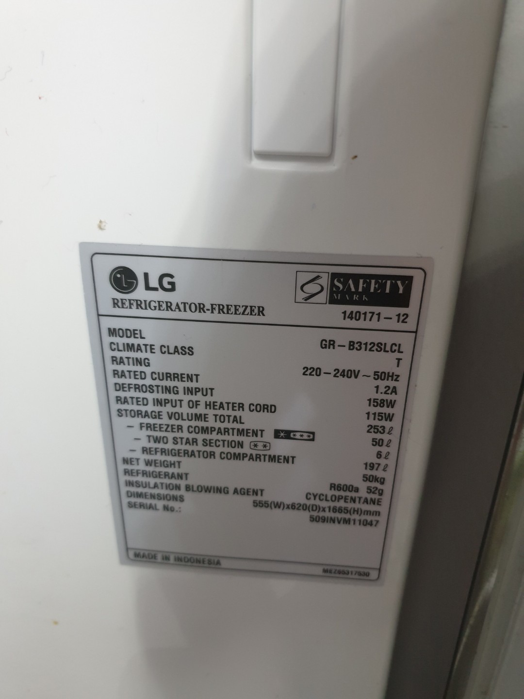 LG Fridge 2nd Hand, TV & Home Appliances, Kitchen Appliances
