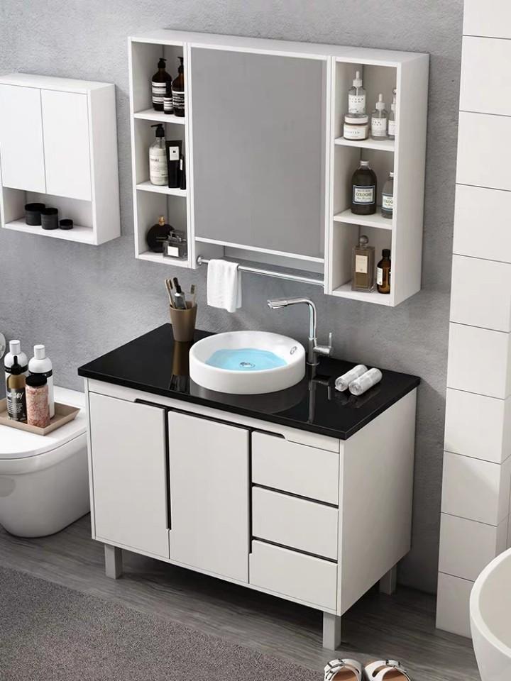 Nordic Bathroom Cabinet Combination Floor Standing Washbasin