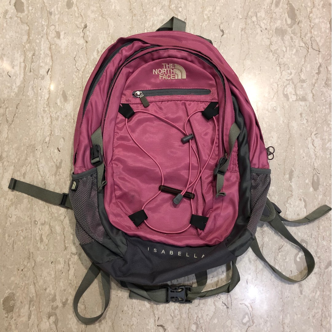North face discount isabella backpack pink