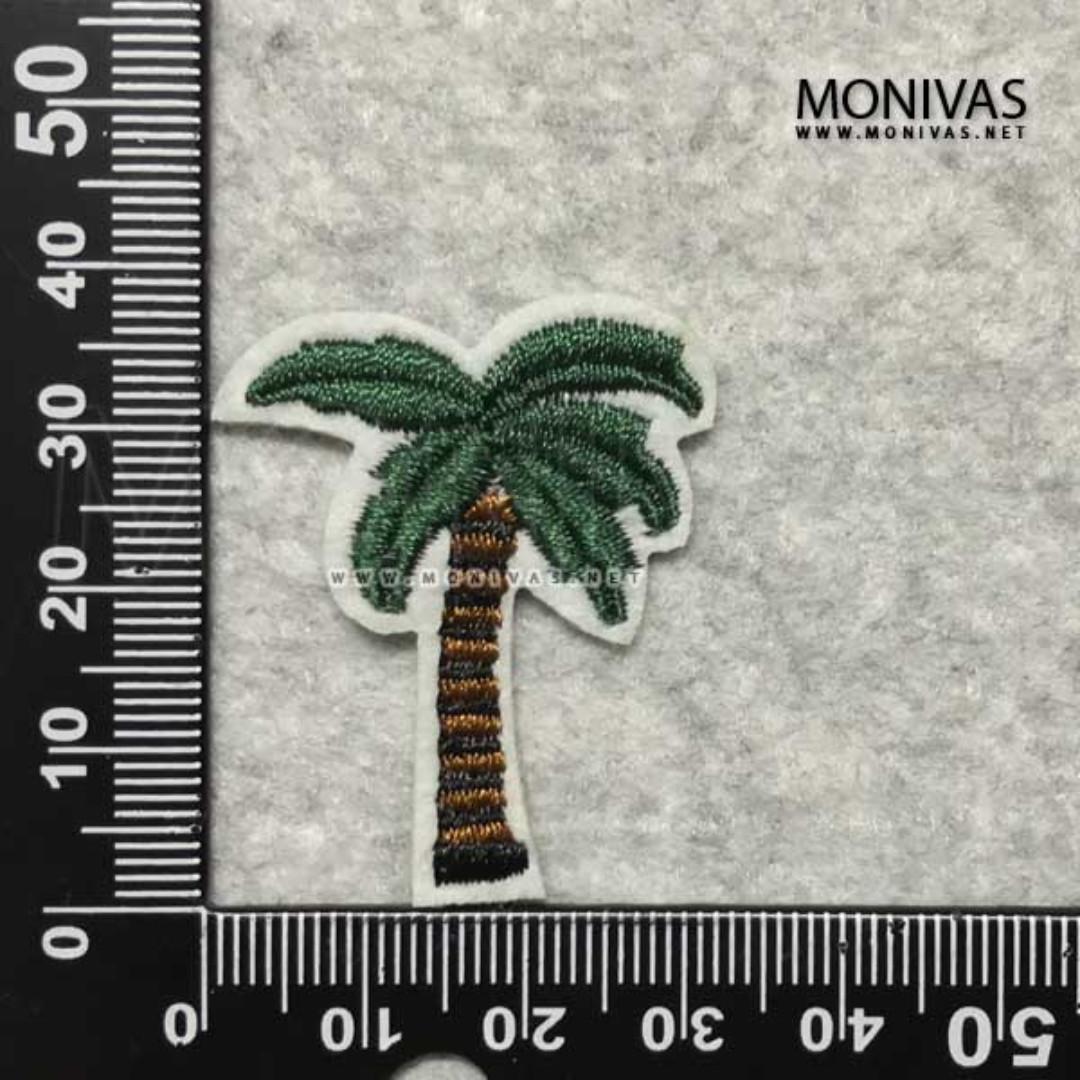 Palm Tree Embroidery Iron On Patch Diy Sewing Crafting Motif Badge