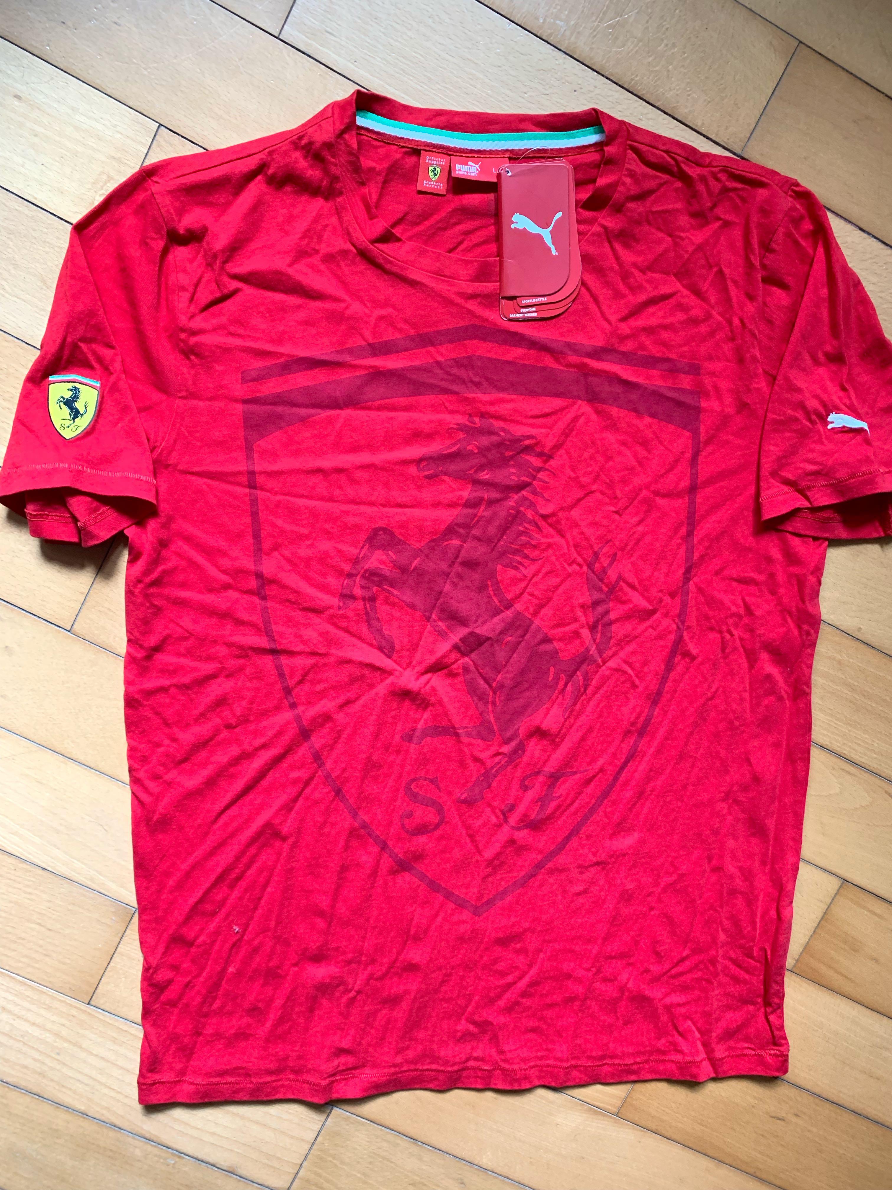 puma ferrari t shirt red