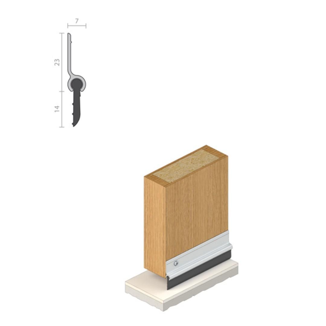 Raven, Weather Strip Seal, RP5, 915mm, Satin Clear, Furniture & Home ...