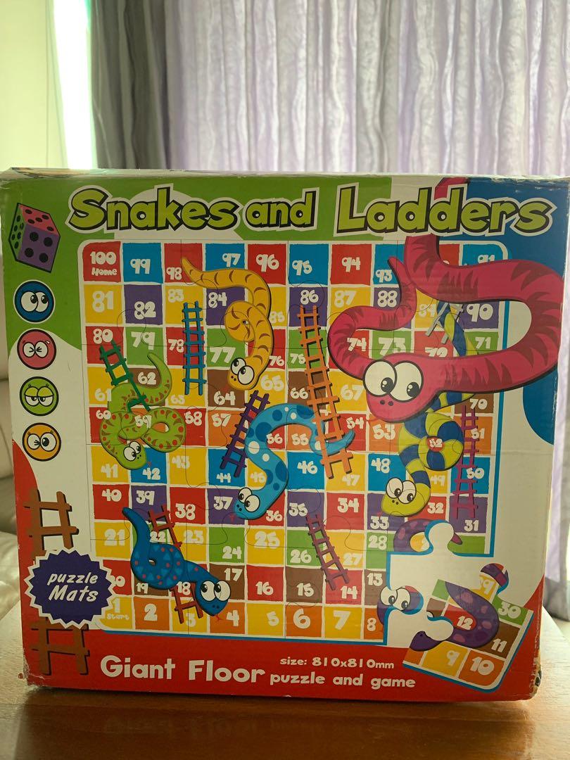 Free Delivery Snakes And Ladders Giant Floor Mat Size Toys