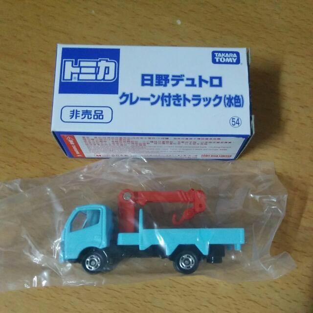 Tomy 玩具車仔非賣品罕有水色日野貨車吊車 玩具 遊戲類 玩具 Carousell