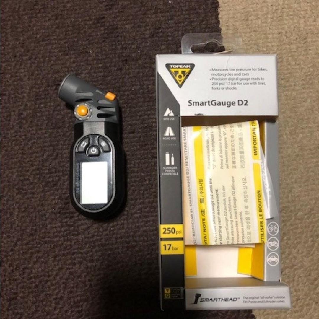 topeak d2 smart head digital pressure gauge