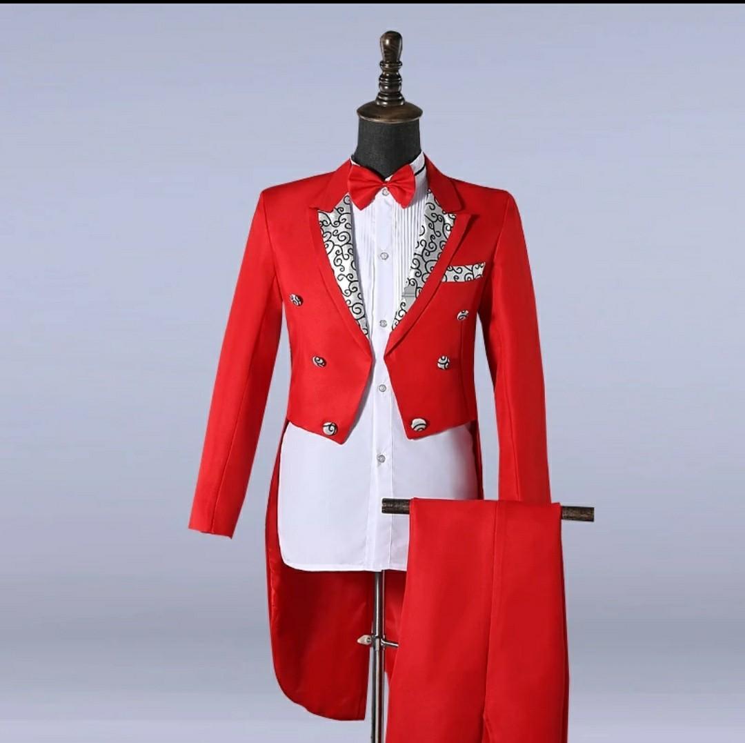 White and red tuxedo clearance for prom