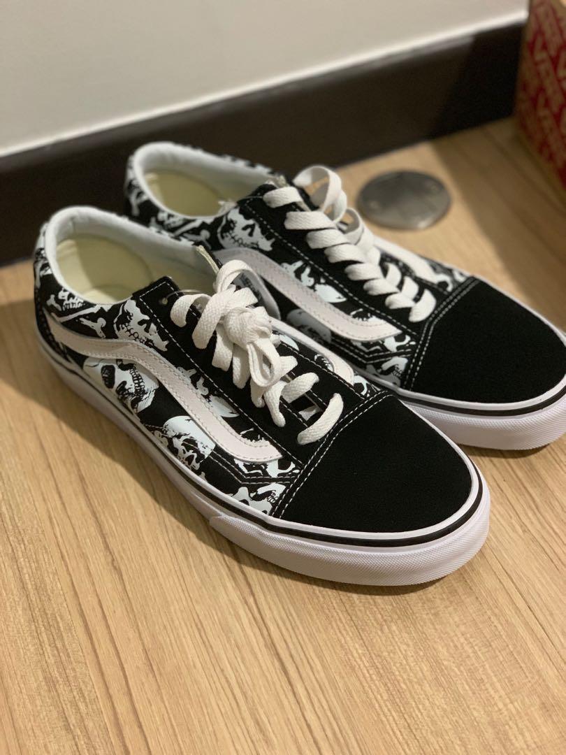 Vans Old Skool Skulls, Men's Fashion 