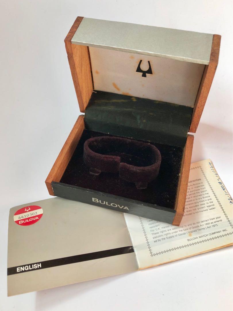 Vintage bulova watch box top
