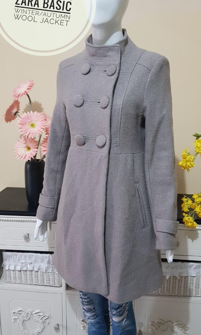 zara basic winter coat