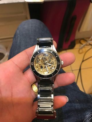 valentino 黑曜石光芒晶钻陶瓷手表