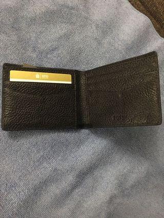 Fossil Tyler Bifold RFID Genuine Black Leather Wallet