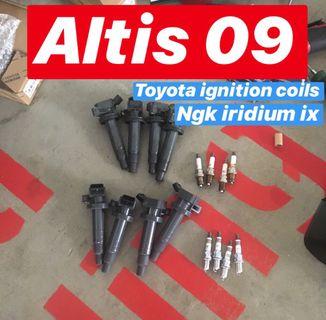 Corolla altis plug + coil replacement