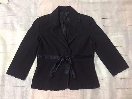 Apple & Eve High-waisted Blazer in Black